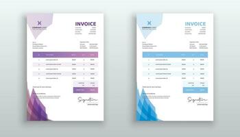 creative modern invoice template for your business vector