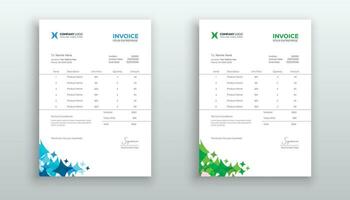 creative modern invoice template for your business vector