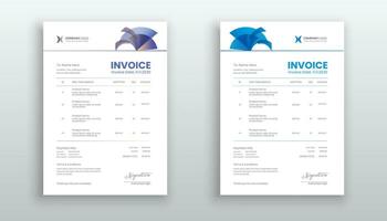 creative modern invoice template for your business vector