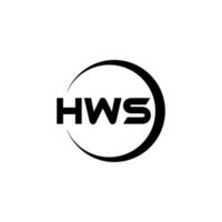 hws logo diseño, inspiración para un único identidad. moderno elegancia y creativo diseño. filigrana tu éxito con el sorprendentes esta logo. vector