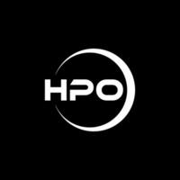 HPO Logo Design, Inspiration for a Unique Identity. Modern Elegance and Creative Design. Watermark Your Success with the Striking this Logo. vector