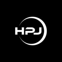 hpj logo diseño, inspiración para un único identidad. moderno elegancia y creativo diseño. filigrana tu éxito con el sorprendentes esta logo. vector