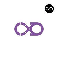 Letter CXD Monogram Logo Design vector