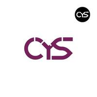 Letter CYS Monogram Logo Design vector
