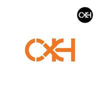 Letter CXH Monogram Logo Design vector