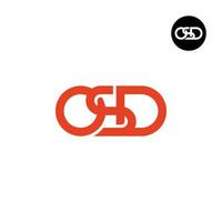 Letter OSD Monogram Logo Design vector