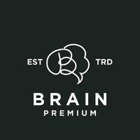 brain B Letter logo icon design illustration vector