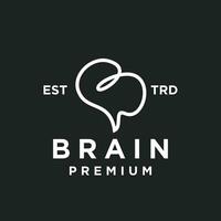 brain B Letter logo icon design illustration vector