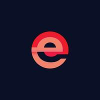 Letter E modern logo design inspiration creative letter E logo design vector