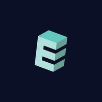 E Logo Design, Creative Minimalist Letter E Logo Design vector