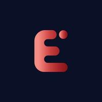 Letter E Logo, alphabet logo design. vector