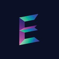 Letter E Logo, alphabet logo design. vector