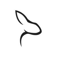 Rabbit vector icon illustration design