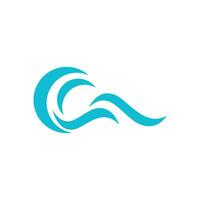 Water wave icon vector