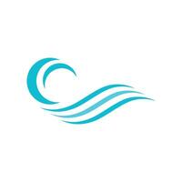 Water wave icon vector