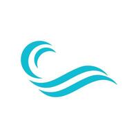 Water wave icon vector