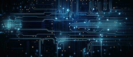 circuito tablero antecedentes con resumen tecnología chip procesador. central computadora procesadores UPC concepto. tarjeta madre digital chip. tecnología Ciencias antecedentes. generativo ai foto