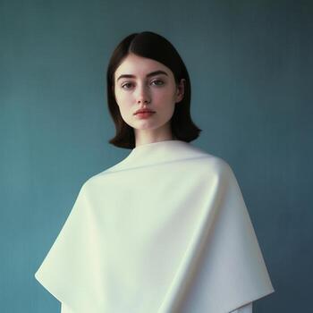 Illustration of a fashion portrait AI Generated photo