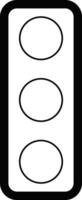 Set of traffic light vector illustrations