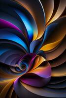 elegant realistic abstract wallpaper multicolored geometric shape photo
