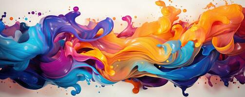 colorful abstract art . AI Generated photo