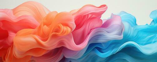 Abstract smooth color transitions represent movement and fluidity . AI Generated photo