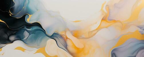 fluid abstract art . AI Generated photo