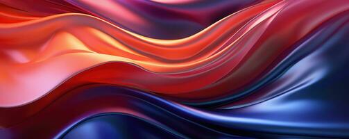 dark blue orange gradient metal liquid texture . AI Generated photo