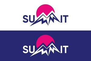 Minimal and Professional letter summit vector logo design