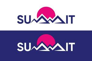 Minimal and Professional letter summit vector logo design