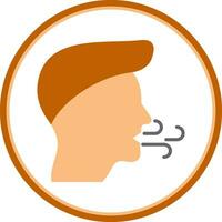 diseño de icono de vector de inhalación