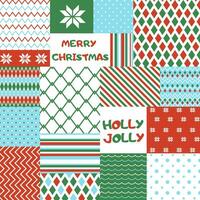 Christmas naive simple patchwork seamless pattern for background, fabric, textile, wrap, surface, web and print design. Winter vector geometric background rapport for textile and surface design.