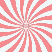 Pink rays background candy lollipop. Abstract pattern of swirling rays explosion. Vector backdrop