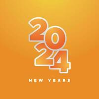2024 New Year Celebration Design vector