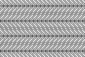Black and white abstract patterned background. Linear striped stylized pattern, abstract ornate graphic element, for cover, cards, backgrounds, effects and other design projects. vector