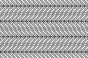 Black and white abstract patterned background. Linear striped stylized pattern, abstract ornate graphic element, for cover, cards, backgrounds, effects and other design projects. vector