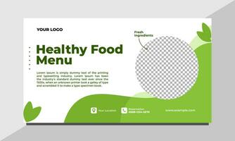 Banner Food Vector Design Template