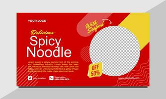 Banner Food Vector Design Template