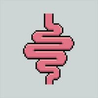 Pixel art illustration Intestine. Pixelated Intestines. Intestines icon pixelated for the pixel art game and icon for website and video game. old school retro. vector