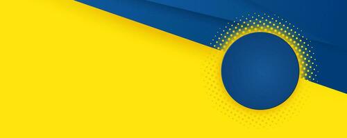 A modern Trendy bstract banner templates. with yellow and blue halftone background templates design vector