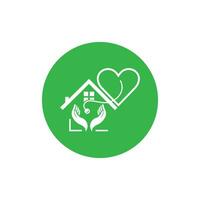 Home Care Logo Template, Medical Home Logo vector