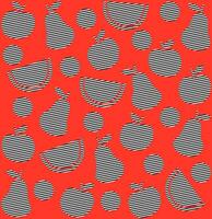 Vector about seamless pattern with fruits in graphic style.