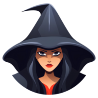 witch vintage halloween ai generative png