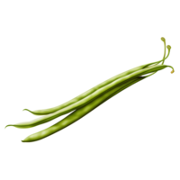 long bean vegetable ai generative png