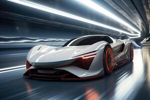 the future of sports cars is electric . AI Generated photo