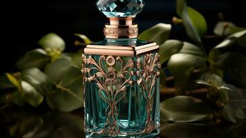 Perfume luxury bottle. Product design perfumery. photo