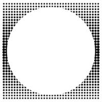 Circle texture halftone vector pattern