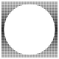 Circle texture halftone vector pattern