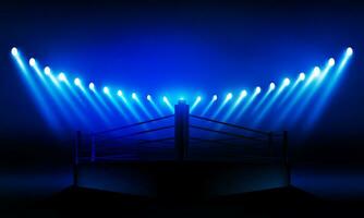 Boxing ring arena stadium vector design.