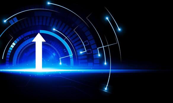 resumen puerta abierto ligero de tecnología antecedentes de alta tecnología comunicación concepto innovación antecedentes vector diseño.